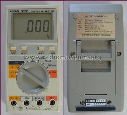 Digital Multimeter 3231; Hioki E.E. (ID = 1633976) Ausrüstung