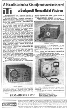 Monoszkop Service Generator TR-0817; Hiradástechnika (ID = 3014936) Equipment