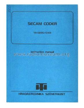 Secam Coder TR-0895 / Q143; Hiradástechnika (ID = 799006) Equipment