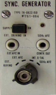 TV Syncron Generator TR-0822 / S02-001; Hiradástechnika (ID = 870251) Equipment