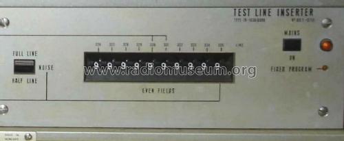 Video Test Line Inserter TR-1830/098; Hiradástechnika (ID = 1455659) Equipment