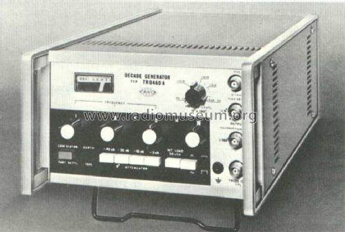 Decade Generator TR-0460A; Hiradástechnikai (ID = 800658) Ausrüstung