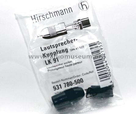 Lautsprecher-Kupplung LK9, LK91; Hirschmann GmbH & Co (ID = 3026169) Radio part