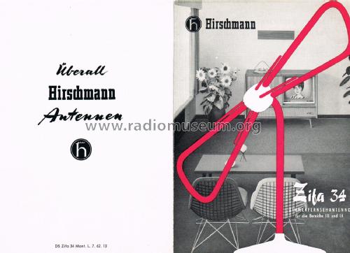 Zifa 34; Hirschmann GmbH & Co (ID = 2373669) Antenna