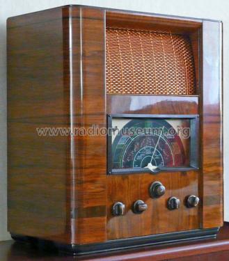 10 Valve All-World Table Grand 650; HMV Brand, His (ID = 2049100) Radio