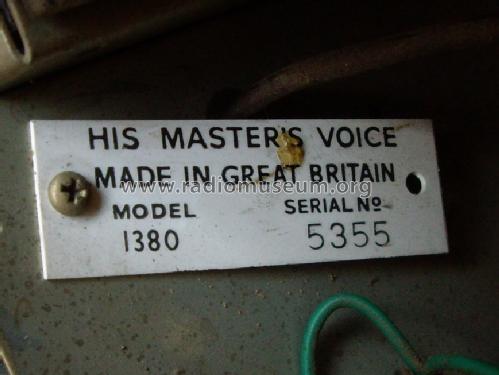 1380; HMV Brand, His (ID = 849223) Radio