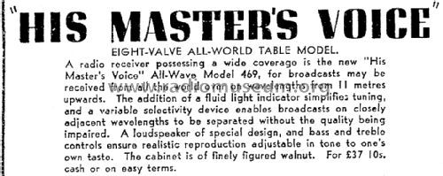 469; His Master's Voice N (ID = 2931336) Radio