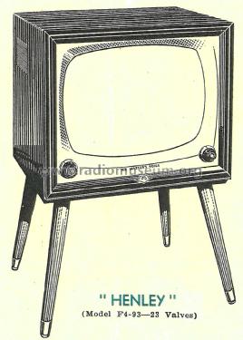 Henley F4-93 Ch= F4; His Master's Voice (ID = 2223368) Television