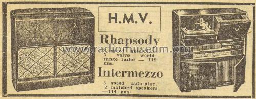 Intermezzo 32-4A Ch= 32; His Master's Voice (ID = 2880706) Radio