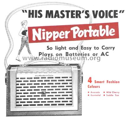 Nipper Portable 14-15 Ch= 14; His Master's Voice (ID = 2098804) Radio