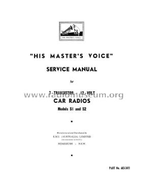 S1; His Master's Voice (ID = 2731183) Car Radio