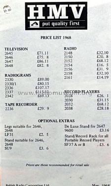 Stereogram 2342; HMV Brand, His (ID = 2926011) Radio