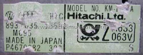 Alpha KM-1076A; Hitachi Ltd.; Tokyo (ID = 518731) Car Radio