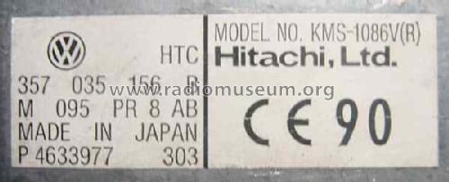 VW Alpha KMS-1086V VW 357 035 156B; Hitachi Ltd.; Tokyo (ID = 1321260) Car Radio