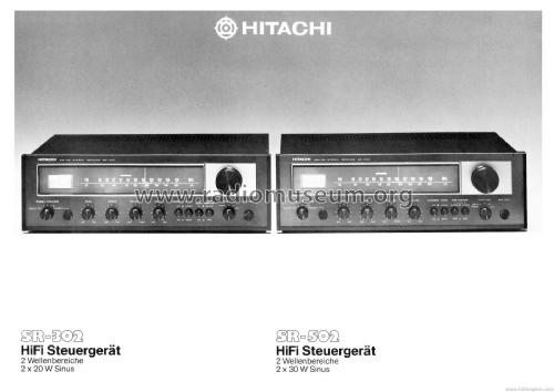 AM-FM Stereo Receiver SR-302; Hitachi Ltd.; Tokyo (ID = 1875933) Radio