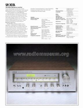 LW-AM-FM Stereo Receiver SR-303L; Hitachi Ltd.; Tokyo (ID = 2804142) Radio