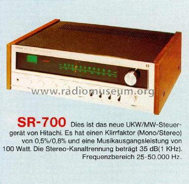 AM-FM Stereo Receiver SR-700; Hitachi Ltd.; Tokyo (ID = 1591687) Radio