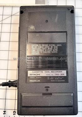 Cassette Tape Recorder TRQ-359; Hitachi Ltd.; Tokyo (ID = 2999715) Sonido-V