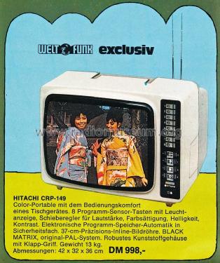 CRP-149; Hitachi Ltd.; Tokyo (ID = 1250703) Television