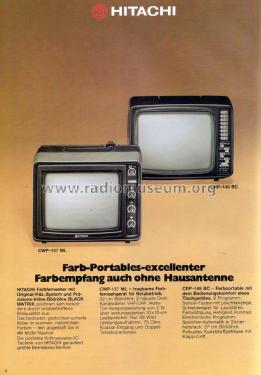 CRP-149; Hitachi Ltd.; Tokyo (ID = 1878652) Television