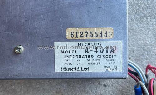 Datsun All IC Car Radio A-401A; Hitachi Ltd.; Tokyo (ID = 2862983) Car Radio