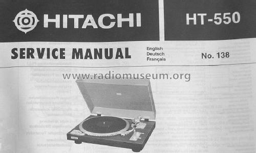 Direct Drive Automatic Turntable HT-550; Hitachi Ltd.; Tokyo (ID = 1720995) R-Player