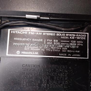 FM-AM Stereo Solid State Radio KS-1810E; Hitachi Ltd.; Tokyo (ID = 2881328) Radio