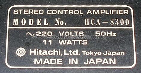HCA-8300; Hitachi Ltd.; Tokyo (ID = 623506) Ampl/Mixer