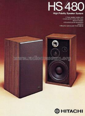 High Fidelity Speaker System HS/480; Hitachi Ltd.; Tokyo (ID = 1603105) Speaker-P