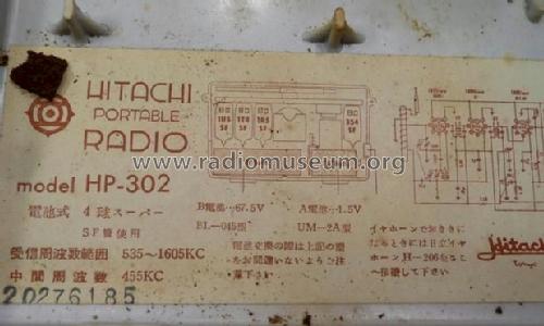 HP-302; Hitachi Ltd.; Tokyo (ID = 1239635) Radio