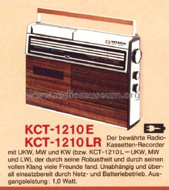 KCT-1210E; Hitachi Ltd.; Tokyo (ID = 492417) Radio
