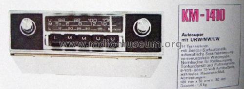 KM-1410; Hitachi Ltd.; Tokyo (ID = 880982) Car Radio