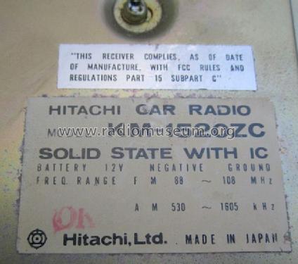 KM-1520ZC; Hitachi Ltd.; Tokyo (ID = 1126873) Car Radio