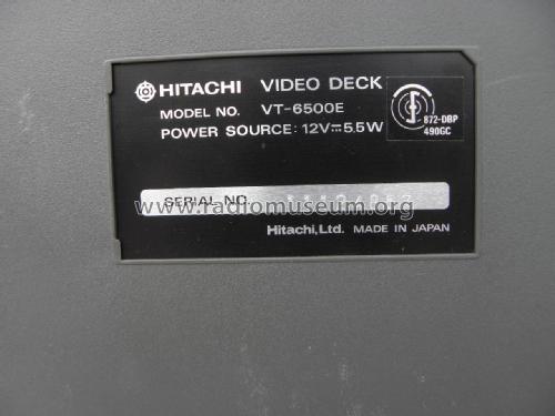 Portable Video Cassette Recorder VT-6500E + Videotuner VT-TU 65 E; Hitachi Ltd.; Tokyo (ID = 1976292) R-Player