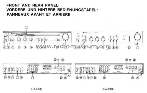 Stereo Amplifier HA-1800; Hitachi Ltd.; Tokyo (ID = 1785246) Ampl/Mixer