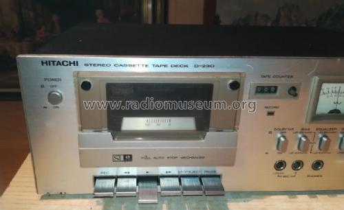 Stereo Cassette Tape Deck D-230; Hitachi Ltd.; Tokyo (ID = 3000242) Ton-Bild