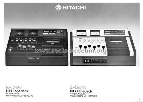 Stereo Cassette Tape Deck D-2750; Hitachi Ltd.; Tokyo (ID = 1875987) Enrég.-R