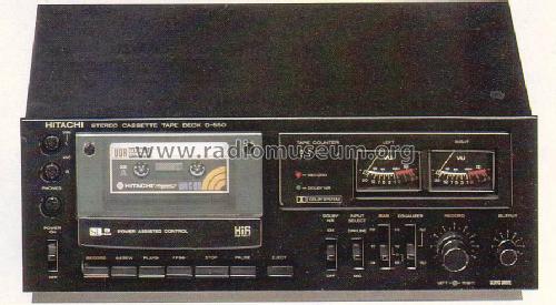 Stereo Cassette Tape Deck D-550; Hitachi Ltd.; Tokyo (ID = 1299197) R-Player