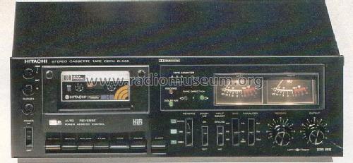 Stereo Cassette Tape Deck D-555; Hitachi Ltd.; Tokyo (ID = 1299213) Reg-Riprod