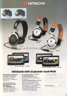 Stereo Headphone HD-70; Hitachi Ltd.; Tokyo (ID = 1876855) Speaker-P