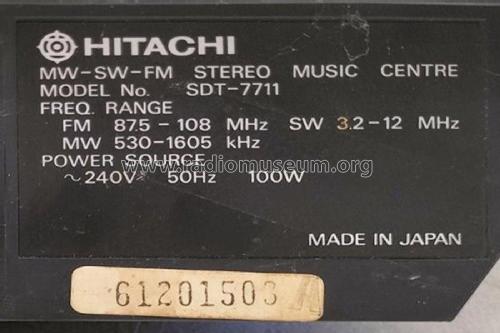 Stereo Music Centre SDT-7711; Hitachi Ltd.; Tokyo (ID = 3072491) Radio