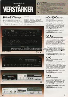 Stereo Power Amplifier HMA-8500MKII; Hitachi Ltd.; Tokyo (ID = 1875683) Ampl/Mixer