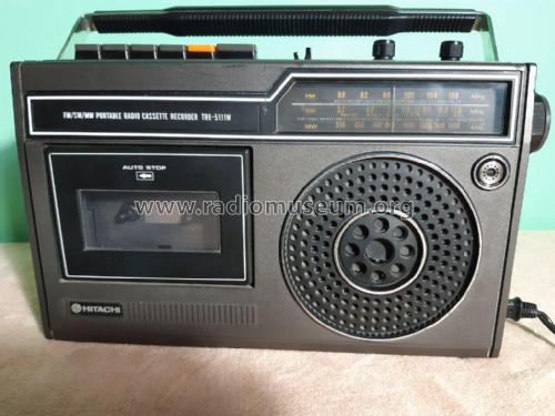 FM/SW/MW Portable Radio Cassette Recorder TRK-5111W; Hitachi Ltd.; Tokyo (ID = 2499559) Radio