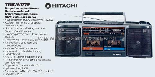 TRK-WP7E; Hitachi Ltd.; Tokyo (ID = 581919) Radio