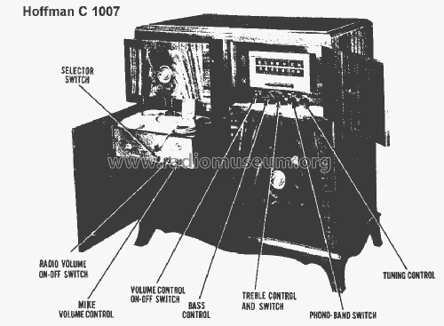 C1007 Ch= 132; Hoffman Radio Corp.; (ID = 1466602) Radio