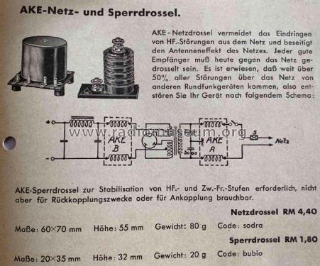 AKE Netzdrossel ; Hofmann & Co., AKE; (ID = 3014990) Radio part