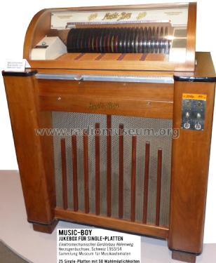 Music-Boy - Jukebox für Single-Platten ; Holenweg, (ID = 3087917) R-Player