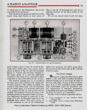 1929 Hartley Transmitter ; Homebrew - REPLICA, (ID = 3081673) Amateur-T