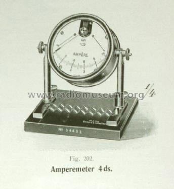 Aperiodisches Drehspuleninstrument Amperemeter 4 DS; Horn, Dr. Theodor; (ID = 1497440) Equipment