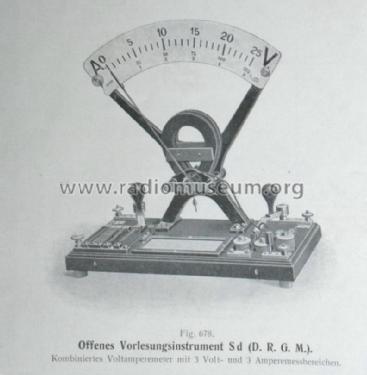 Offenes Präzisions-Vorlesungsinstrument Sd Gleichspannungs-Voltmeter; Horn, Dr. Theodor; (ID = 1497450) teaching